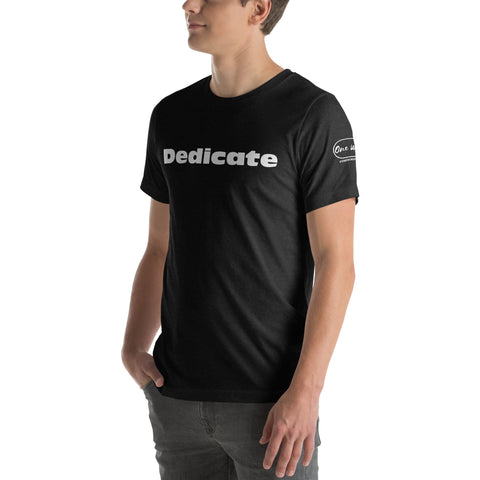 Camiseta inspirada en Dedicate | Ropa de fe | Camiseta unisex de una palabra