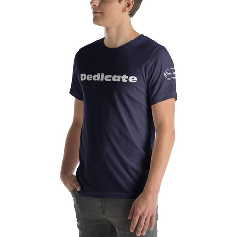 Camiseta inspirada en Dedicate | Ropa de fe | Camiseta unisex de una palabra
