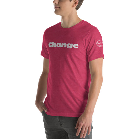 Camiseta inspirada en el cambio | Ropa de fe | Camiseta unisex de una palabra