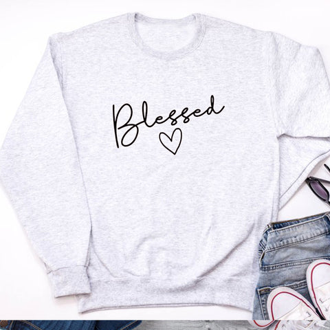 Blessed Love Long-Sleeved Sweater | Blessed Unisex Sweater | Faith Apparel