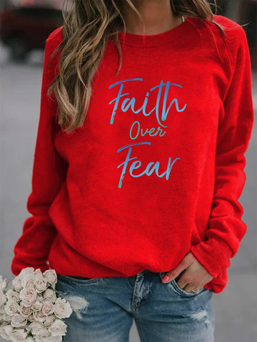 Faith Over Fear Sweater | Faith Apparel | Women's Sweater