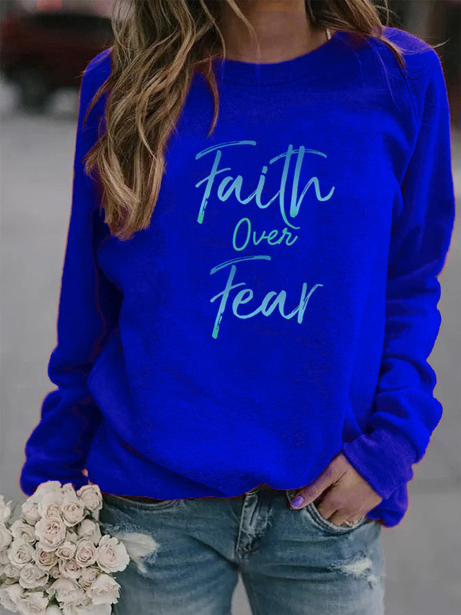 Faith Over Fear Sweater | Faith Apparel | Women's Sweater