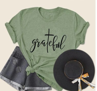 Grateful-Inspired T-Shirt | Faith Apparel | One-Word Unisex T-Shirt