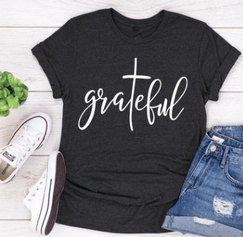 Grateful-Inspired T-Shirt | Faith Apparel | One-Word Unisex T-Shirt